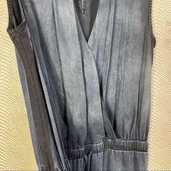 Bella dahl blue denim sleeveless pant jumpsuit - Picture 5 of 8
